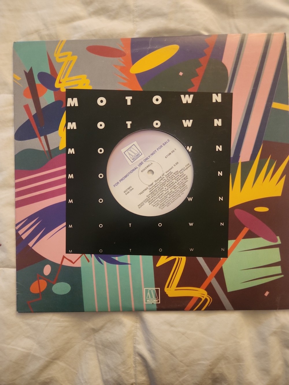 Rockwell "Peeping Tom" Motown Colorful Graphic 12" Record NM